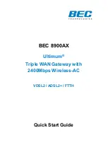 BEC Ultimum 8900AX Quick Start Manual preview