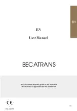 Предварительный просмотр 45 страницы BECAFIRE Becatrans Eco User Manual