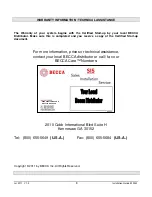 Preview for 8 page of Becca E100M Installation Manual