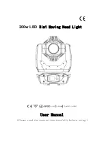 Предварительный просмотр 1 страницы Becen 200w LED User Manual