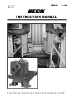 Beck 11-439 Instruction Manual preview