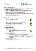 Предварительный просмотр 3 страницы Beck 901 EX Series Operating Instructions Manual