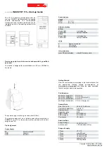 Предварительный просмотр 1 страницы Beck INDUSTRY 115 Startup Manual