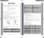 Предварительный просмотр 9 страницы Becken 18BTUs Instruction Manual