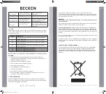 Предварительный просмотр 14 страницы Becken 18BTUs Instruction Manual