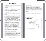 Предварительный просмотр 17 страницы Becken 18BTUs Instruction Manual