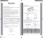 Предварительный просмотр 20 страницы Becken 18BTUs Instruction Manual