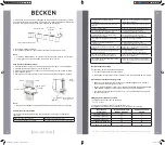 Предварительный просмотр 22 страницы Becken 18BTUs Instruction Manual