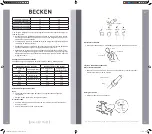 Предварительный просмотр 23 страницы Becken 18BTUs Instruction Manual