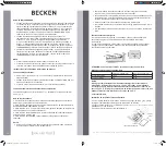 Предварительный просмотр 25 страницы Becken 18BTUs Instruction Manual