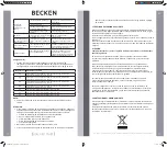 Предварительный просмотр 27 страницы Becken 18BTUs Instruction Manual