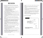 Предварительный просмотр 30 страницы Becken 18BTUs Instruction Manual