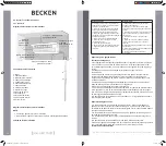 Предварительный просмотр 32 страницы Becken 18BTUs Instruction Manual