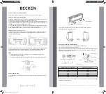 Предварительный просмотр 33 страницы Becken 18BTUs Instruction Manual