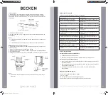 Предварительный просмотр 35 страницы Becken 18BTUs Instruction Manual