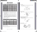 Предварительный просмотр 36 страницы Becken 18BTUs Instruction Manual