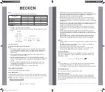 Предварительный просмотр 37 страницы Becken 18BTUs Instruction Manual