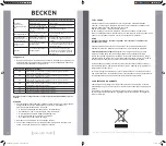 Предварительный просмотр 40 страницы Becken 18BTUs Instruction Manual