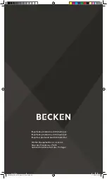 Предварительный просмотр 41 страницы Becken 18BTUs Instruction Manual