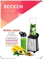 Preview for 1 page of Becken Active Juicer Instruction Manual