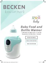 Becken Baby Food and Bottle Warmer Instruction Manual preview