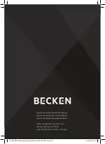 Preview for 52 page of Becken BCG5031 Instruction Manual