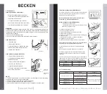 Preview for 8 page of Becken BDM2741 HP Instruction Manual