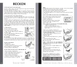 Preview for 16 page of Becken BDM2741 HP Instruction Manual