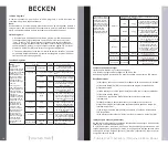 Preview for 24 page of Becken BDM2741 HP Instruction Manual