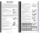 Preview for 25 page of Becken BDM2741 HP Instruction Manual