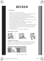 Preview for 20 page of Becken BFE4510 IX Instruction Manual