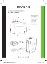 Preview for 8 page of Becken BHM3133 Instruction Manual