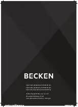 Preview for 72 page of Becken BKM4570 Instruction Manual