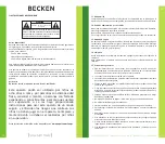 Предварительный просмотр 7 страницы Becken BKS2389 Instruction Manual