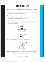 Preview for 10 page of Becken BMF3184 Instruction Manual