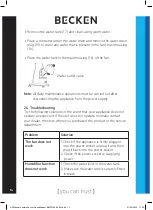 Preview for 14 page of Becken BMF3184 Instruction Manual