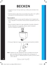 Preview for 24 page of Becken BMF3184 Instruction Manual