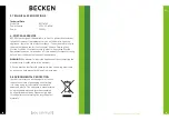 Preview for 10 page of Becken BMO4760 Instruction Manual