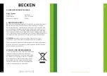 Preview for 19 page of Becken BMO4760 Instruction Manual