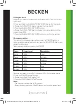 Preview for 14 page of Becken BMW4474 Instruction Manual