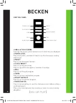 Preview for 12 page of Becken BMW4477 Instruction Manual