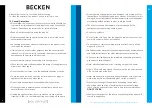 Preview for 4 page of Becken BPTC2799 Instruction Manual