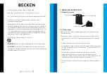 Preview for 5 page of Becken BPTC2799 Instruction Manual