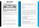 Preview for 17 page of Becken BPTC2799 Instruction Manual