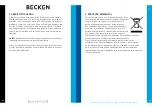 Preview for 22 page of Becken BPTC2799 Instruction Manual