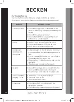 Предварительный просмотр 28 страницы Becken BSBS2355 IX Instruction Manual