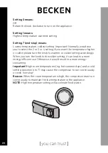 Preview for 20 page of Becken BSD4868 Installation Manual