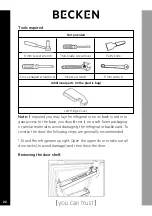 Preview for 22 page of Becken BSD4868 Installation Manual