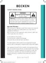 Preview for 4 page of Becken BSS4426 Instruction Manual