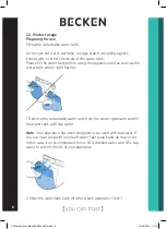 Preview for 8 page of Becken BSS4426 Instruction Manual